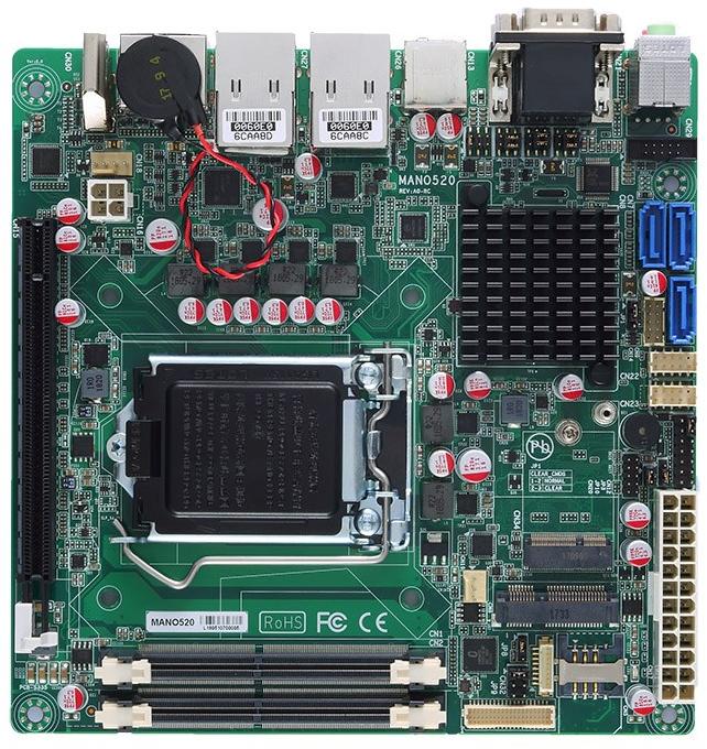 Green MANO520 Mini ITX Motherboard, for Desktop, Voltage : 12VDC, 24VDC