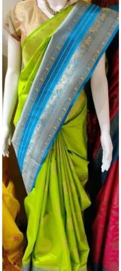 Printed Dupion Silk Saree, Saree Length : 6 m (with blouse piece)