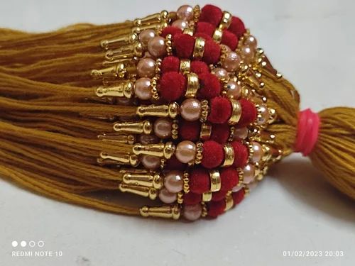 Cotton Velvet Beads Rakhi, Technics : Hand Made