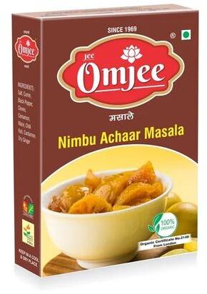 Omjee Nimbu Achar Masala, Packaging Type : Box