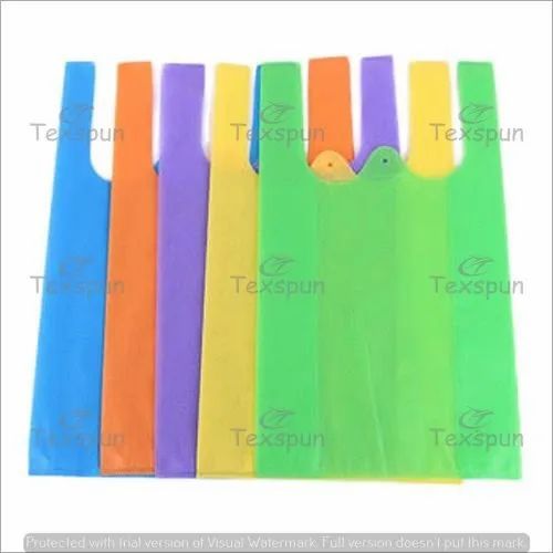 Non Woven W Cut Bag, Color : Muticolor