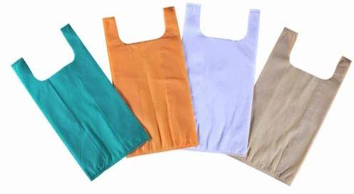 Non Woven W Cut Bags T Shirt Bags