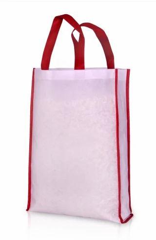 White Stitched Non Woven Bags, Style : Loop