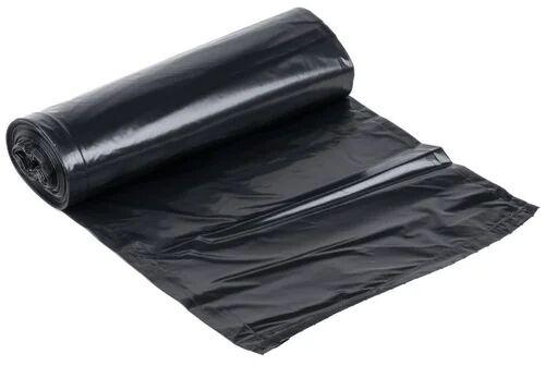 Black LDPE Plain Garbage Liner, Packaging Type : Roll
