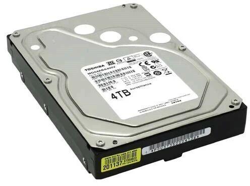 Steel Toshiba Hard Disk, for Internal, Storage Capacity : 4 TB