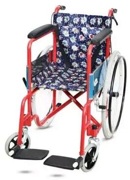 Powder Coated Steel Medemove Pediatric Wheelchair, Color : Red