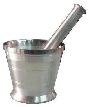 Polished Aluminum Mortar And Pestle