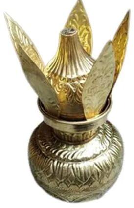 Brass Nakshi Kalash, Color : Golden