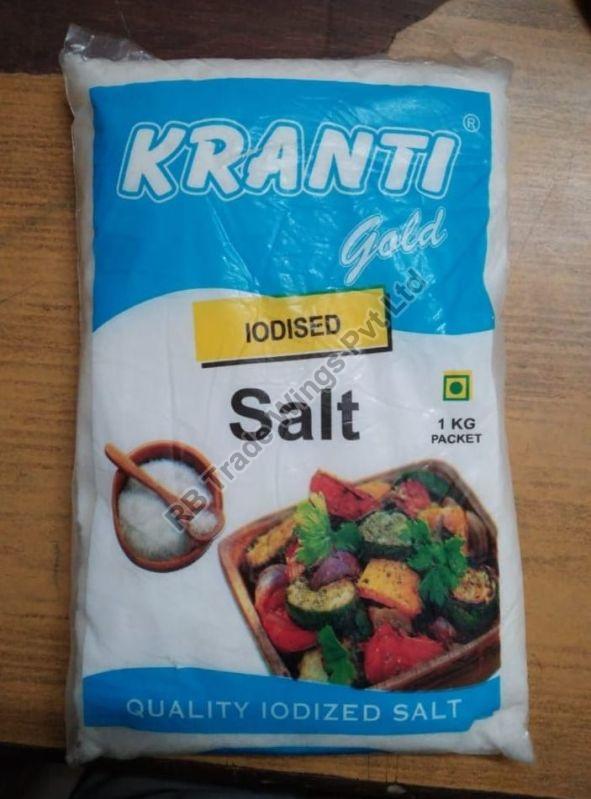 White Powder Kranti Gold Iodised Salt, for Cooking, Variety : Refined