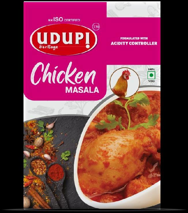 Blended Natural UDUPI Heritage Chicken Masala, for Cooking, Spices, Certification : FSSAI Certified