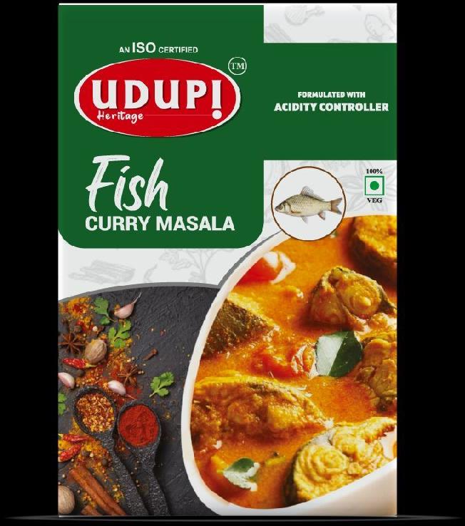 UDUPI Heritage Fish Curry Masala, for Cooking, Spices, Certification : FSSAI Certified