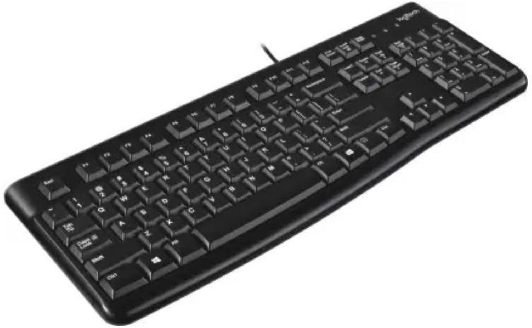 Logitech Wired Keyboard, Color : Black