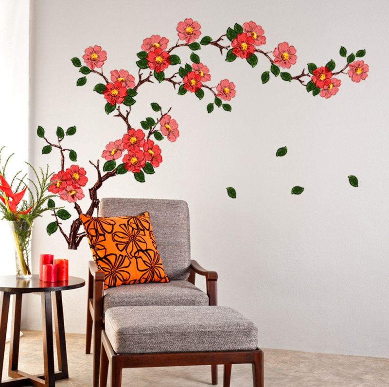 Acrylic Designer Floral Wall Decor, for Home, Office, Decoration, Packaging Type : Paper Box