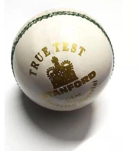 Leather cricket ball, Color : White