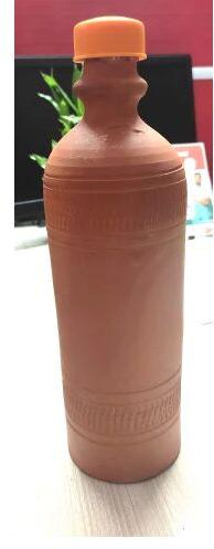 Terracotta Clay Water Bottle, Capacity : 1000 mL