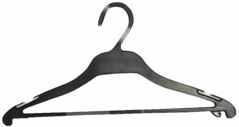 Black Plastic Shirt Hanger, Packaging Type : Box