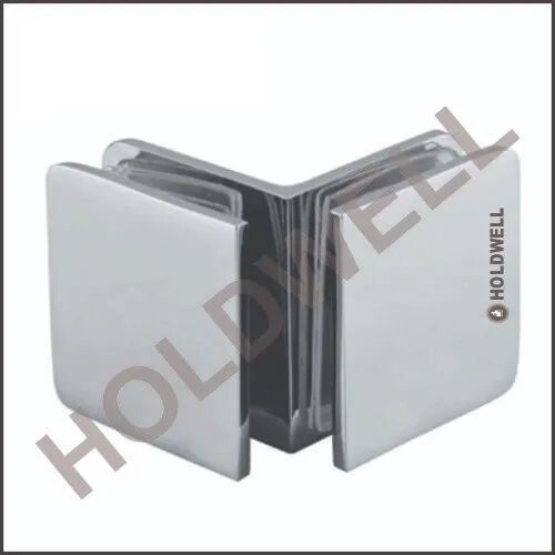 Stainless Steel 90 Degree Glass Connector, Color : Silver