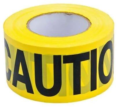 Yellow Plastic Barricade Tape, Packaging Type : Roll