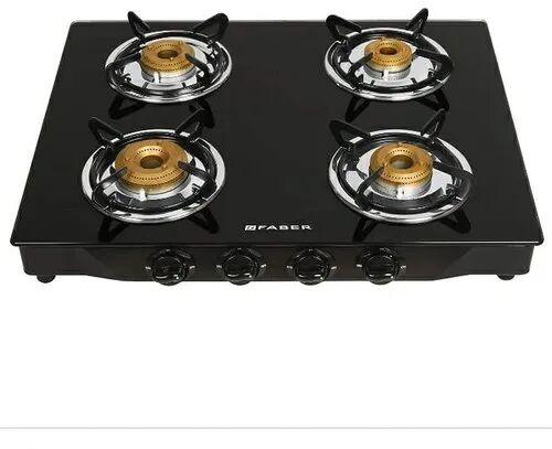 Stainless Steel Gas stove, Color : Black