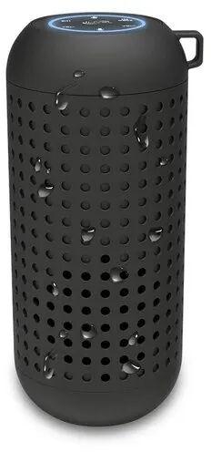Cylindrical Portable Wireless Speaker, Color : Black