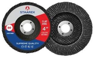 Round Aluminium Oxide STAARK Flap DIsc, for Polishing, Size : 4 inch