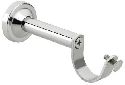 Stainless Steel Curtain Rod Support, Color : Silver