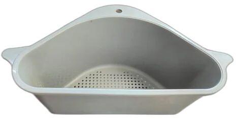 Plastic Bathroom Corner Rack, Color : Grey