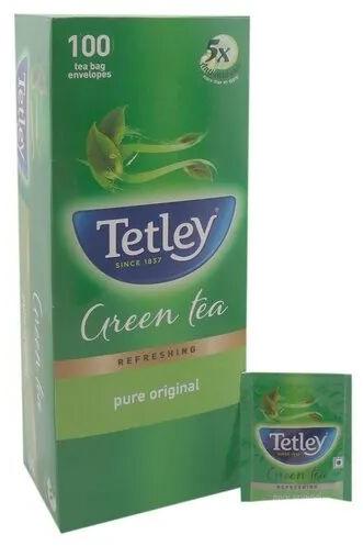 Tetley Refreshing Green Tea, Packaging Type : Box