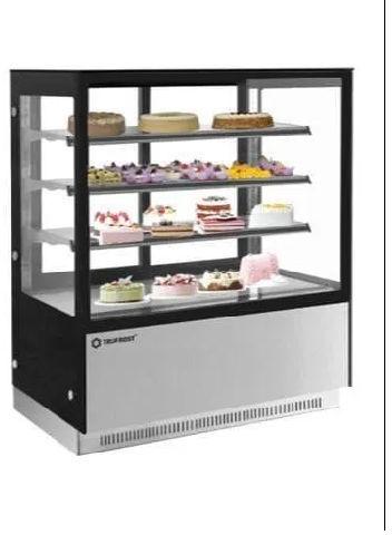 Glass Pastry Cabinets, Color : Grey