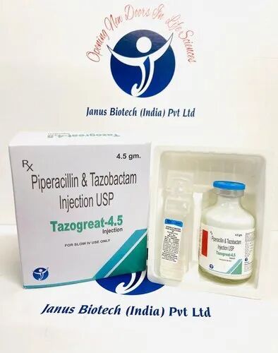 Piperacillin tazobactam injection, Packaging Size : 4.5 gm