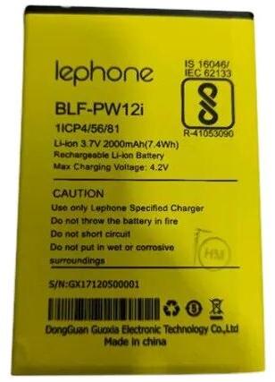 Lephone Mobile Battery, Capacity : 3.7V, 2000 mAh, (7.4Wh)
