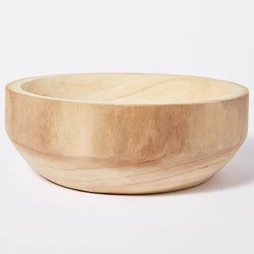 Plain Decorative Wooden Bowl, Size : H ''6, 10'' inch