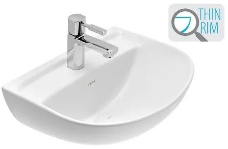 Oval Ceramic Wash Basin, for Bathroom, Color : Ivory