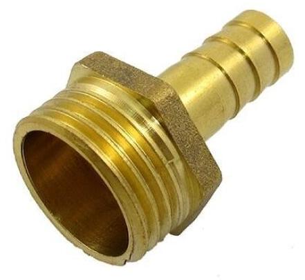 DIJ Round Coated BRASS HOSE NIPPLE, for Gas Fittings, Certification : ISI Certified
