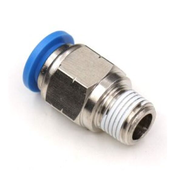 HEXAGON Polished BRASS Pneumatic Male Connector, for Connection, Packaging Type : Box