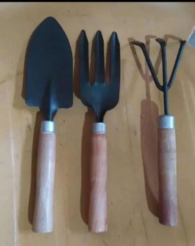 Iron Garden Hand Tool Kit, Color : Metal Part Black