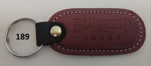 Leather keychain, Size : 3 inches