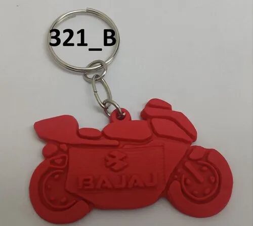PVC Keychain, Color : Red