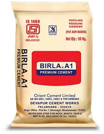 Birla A1 Premium Cement, Packaging Type : HDPE Sack Bag