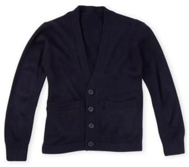 Black Full Sleeve School Cardigan