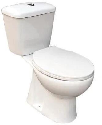 Ceramic Floor Mounted Toilet, Color : White
