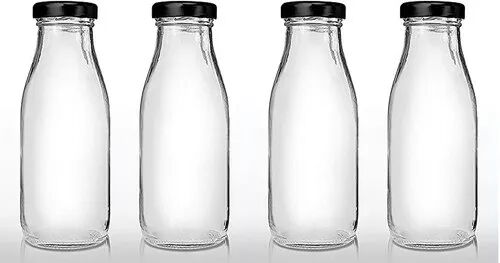 Air Tight Italian Glass milk Bottle