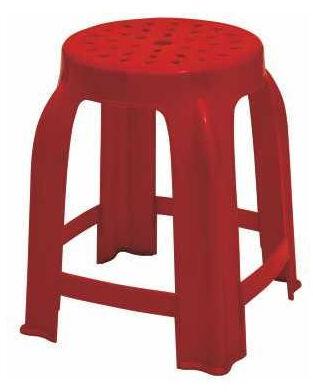 Netted Plastic Stool, for Home, Color : Red