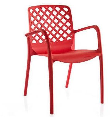 Plastic Varmora Cross Chair, for Cafe / Restaurant, Style : Modern