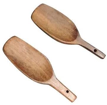 Wooden Plain Rice Serving Spoon, Size : 70 mm