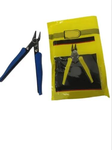 MS Rubbber Wire Cutting Nipper, Color : Blue