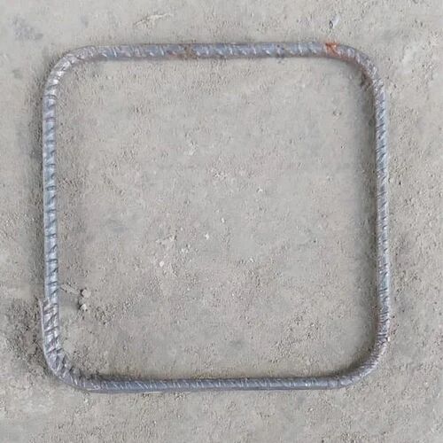 Silver Mild Steel TMT Bar Ring, Shape : Square