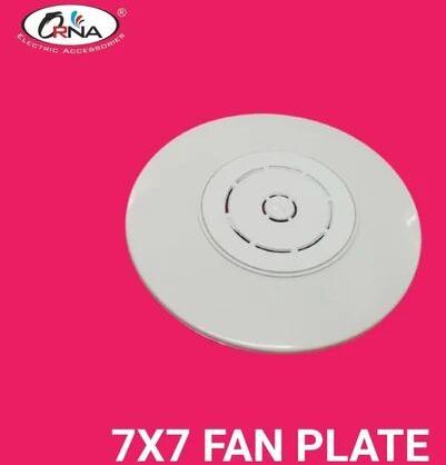 ABS/PVC Modular Fan Plate, Color : White