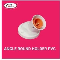 Plastic Angle Bulb Holder, Color : White