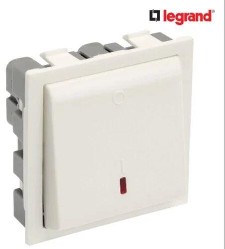 Plastic Legrand Modular Switches, Color : White